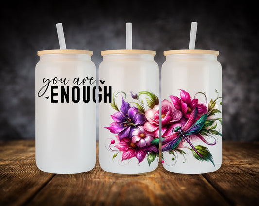 Glass Can-Dragonfly-You Are Enough