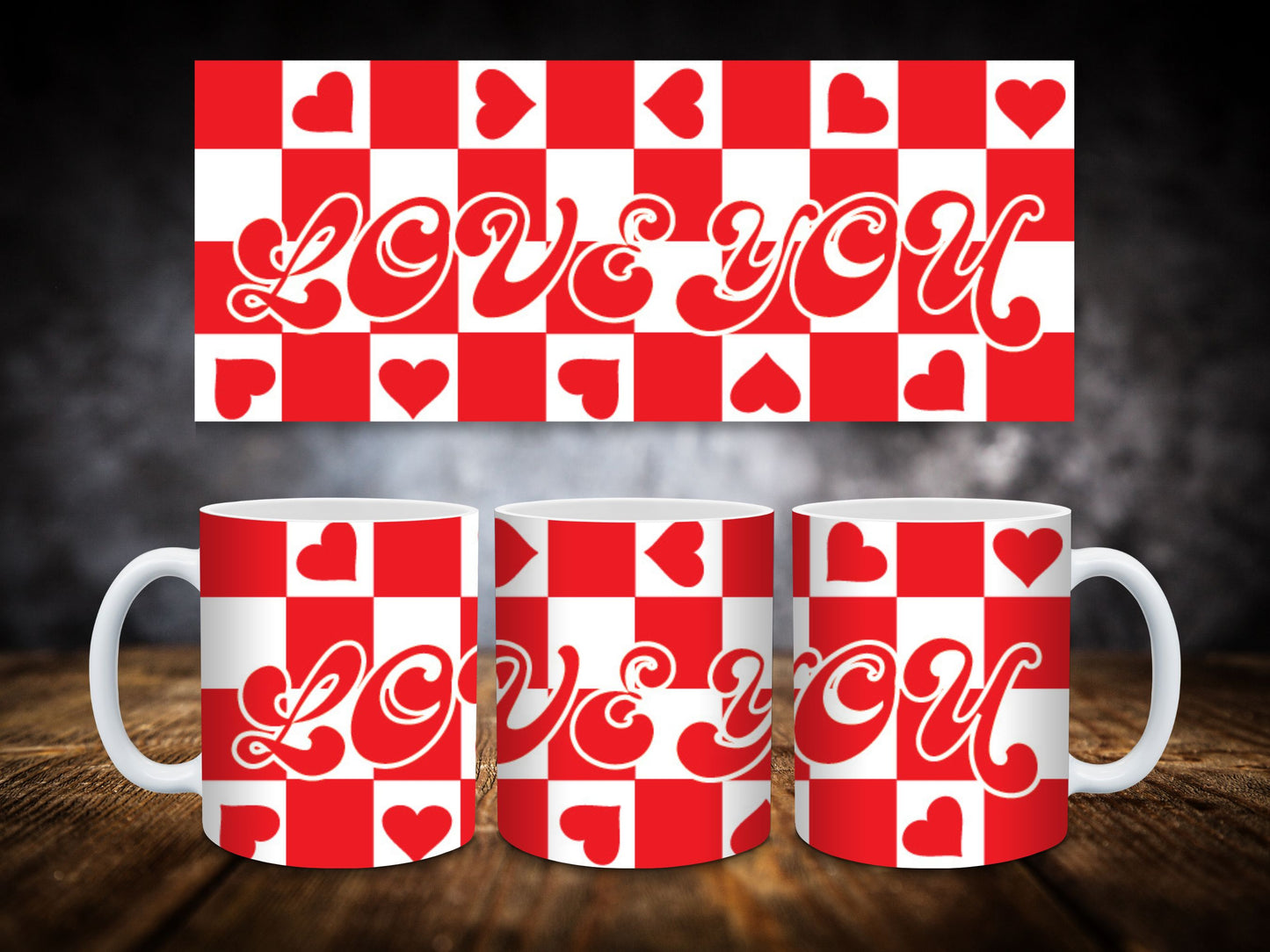 Coffee Mug-Checkered