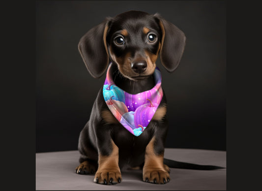 Dog Bandana-Pastel Pumpkins Print