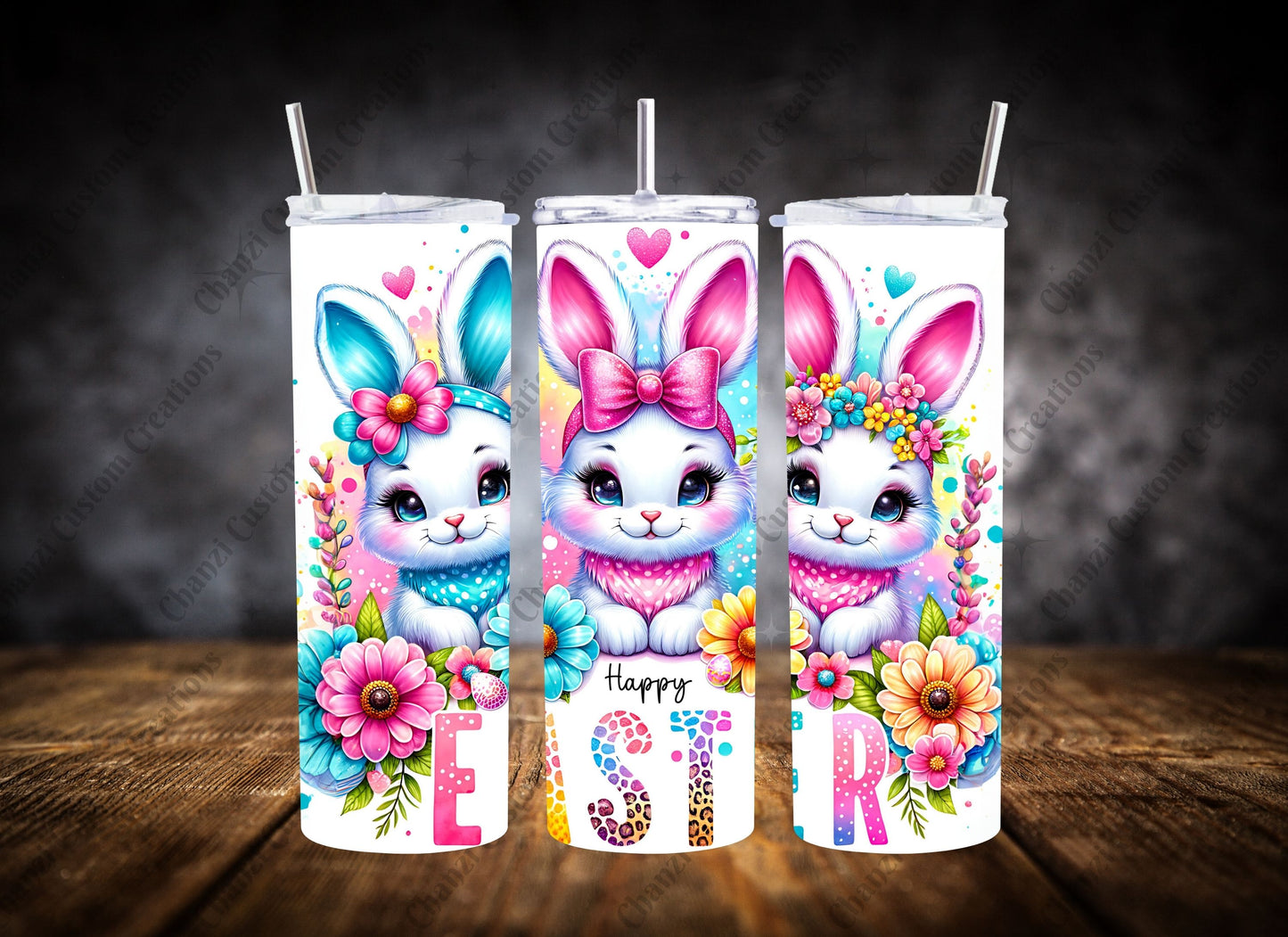 20oz Tumbler Happy Easter