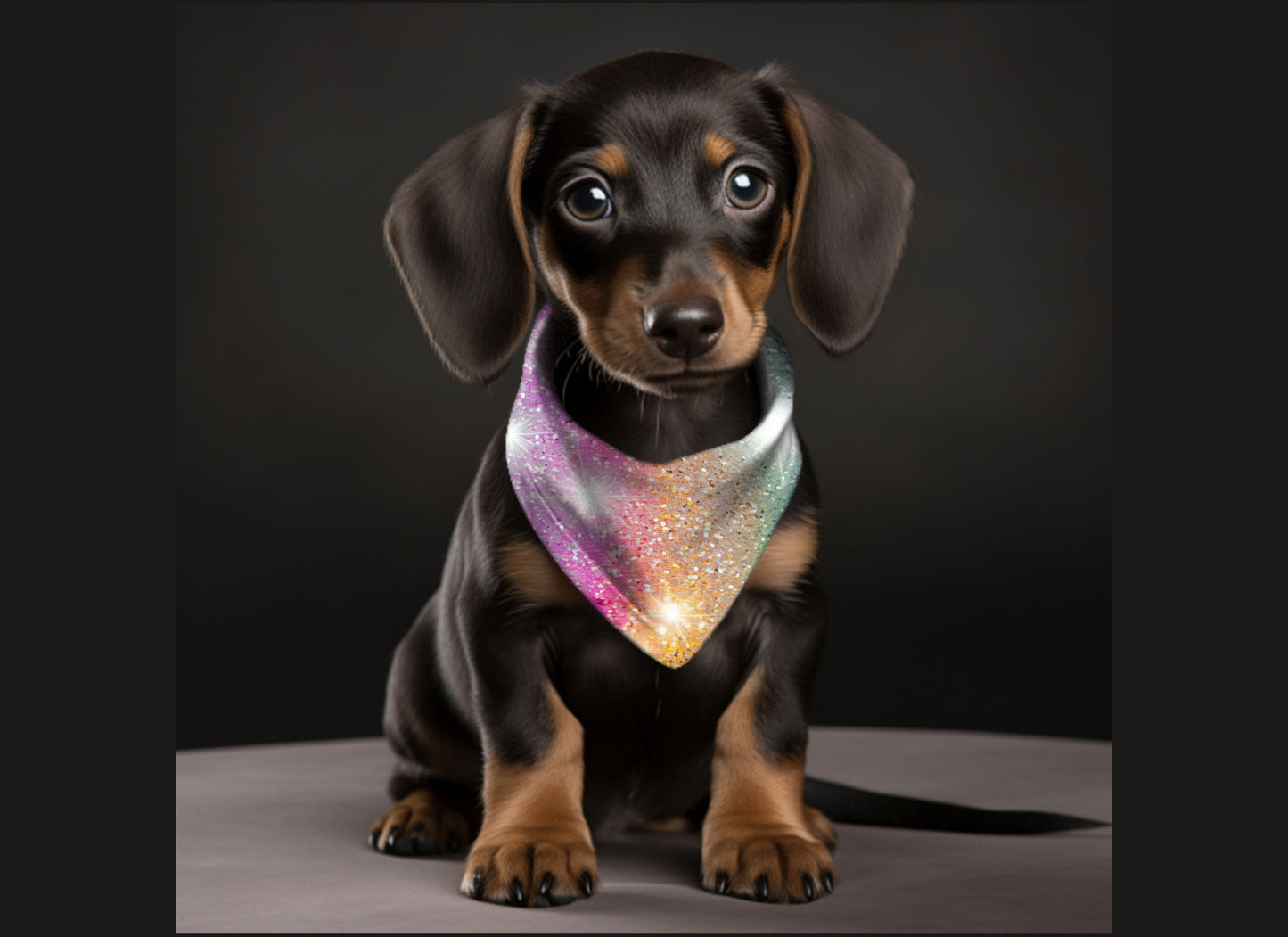Dog Bandana-Ombre & Glitter Multi