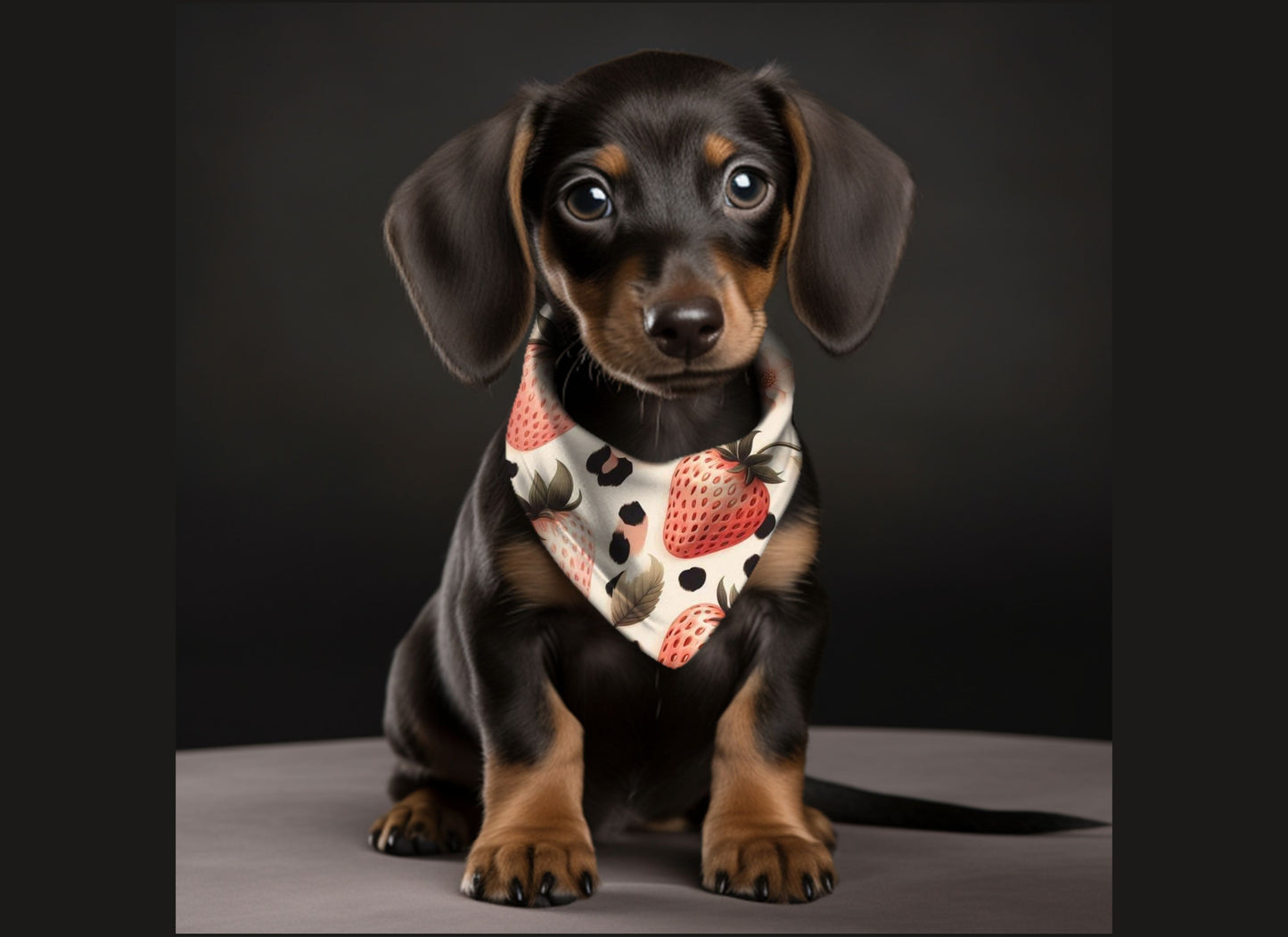 Dog Bandana-Strawberry Print Multi