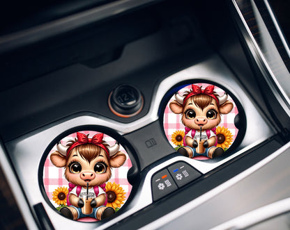 Car Coasters- Highland Animals