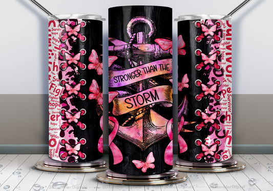 20oz Tumbler- Stronger Than the Storm