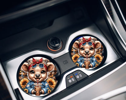 Car Coasters- Highland Animals