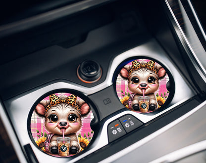 Car Coasters- Highland Animals