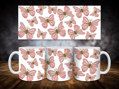Coffee Mugs Butterfly Theme