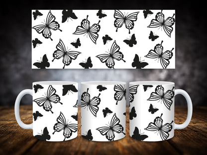 Coffee Mugs Butterfly Theme