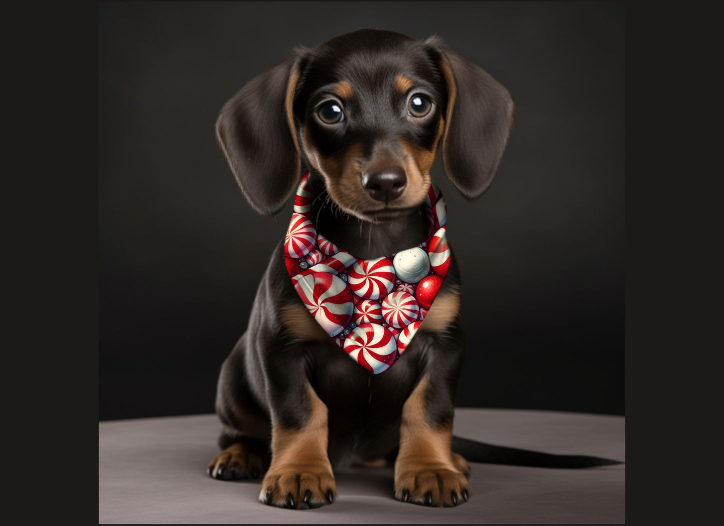 Dog Bandana-Peppermint Candy Print