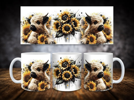 Coffee Mugs-Highland Cow