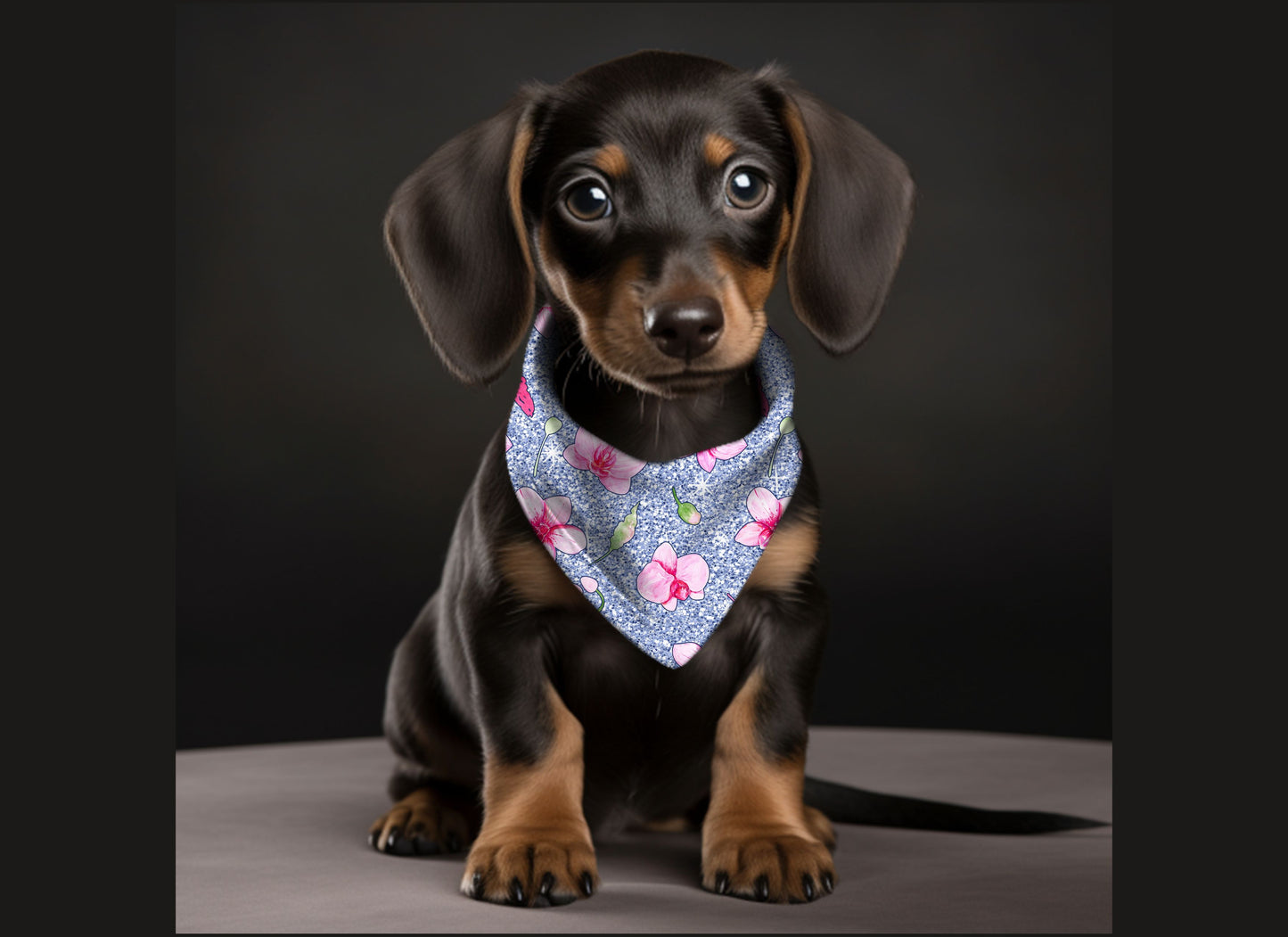 Dog Bandana-Summer Flower Print