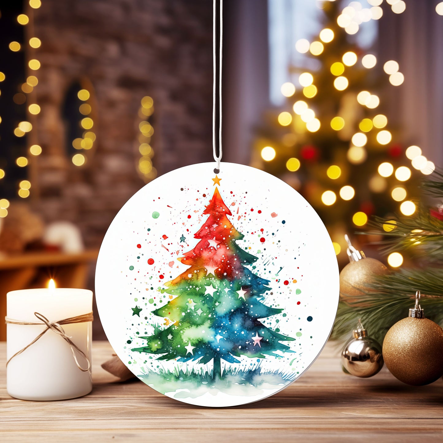 Christmas Ornament colorful tree