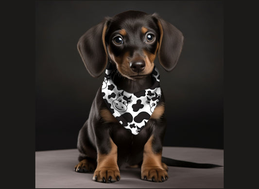 Dog Bandana-Cow Print
