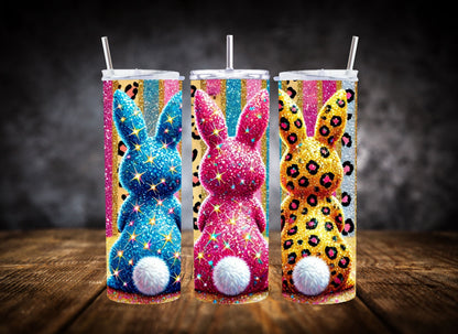 20oz Tumbler  Animal Print Bunny