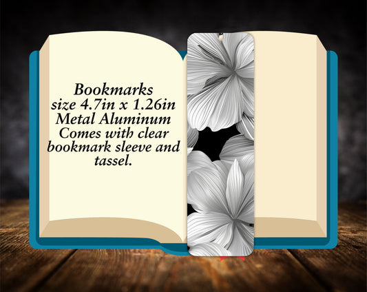 Bookmarks-Black & White Flowers