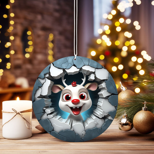 Christmas Ornament 3D Reindeer