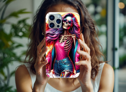 iPhone Case Colorful Punk Skeleton