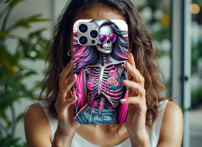 iPhone Case Colorful Punk Skeleton