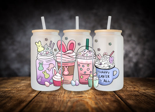 Glass Can- Easter Coffee