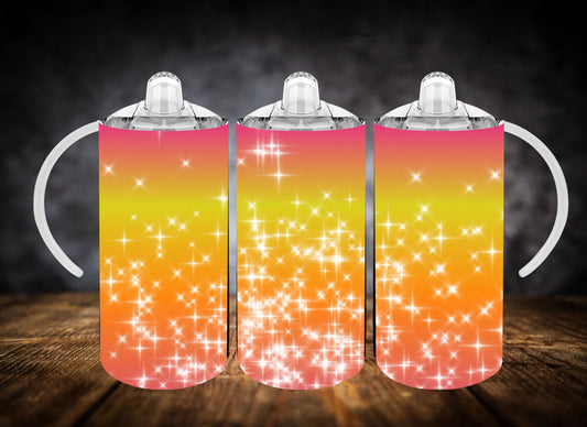 Sippy Cup- Pink Ombre Sparkle
