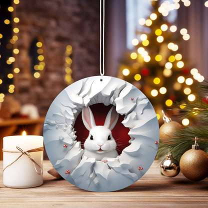 Christmas Ornament Arctic Bunny