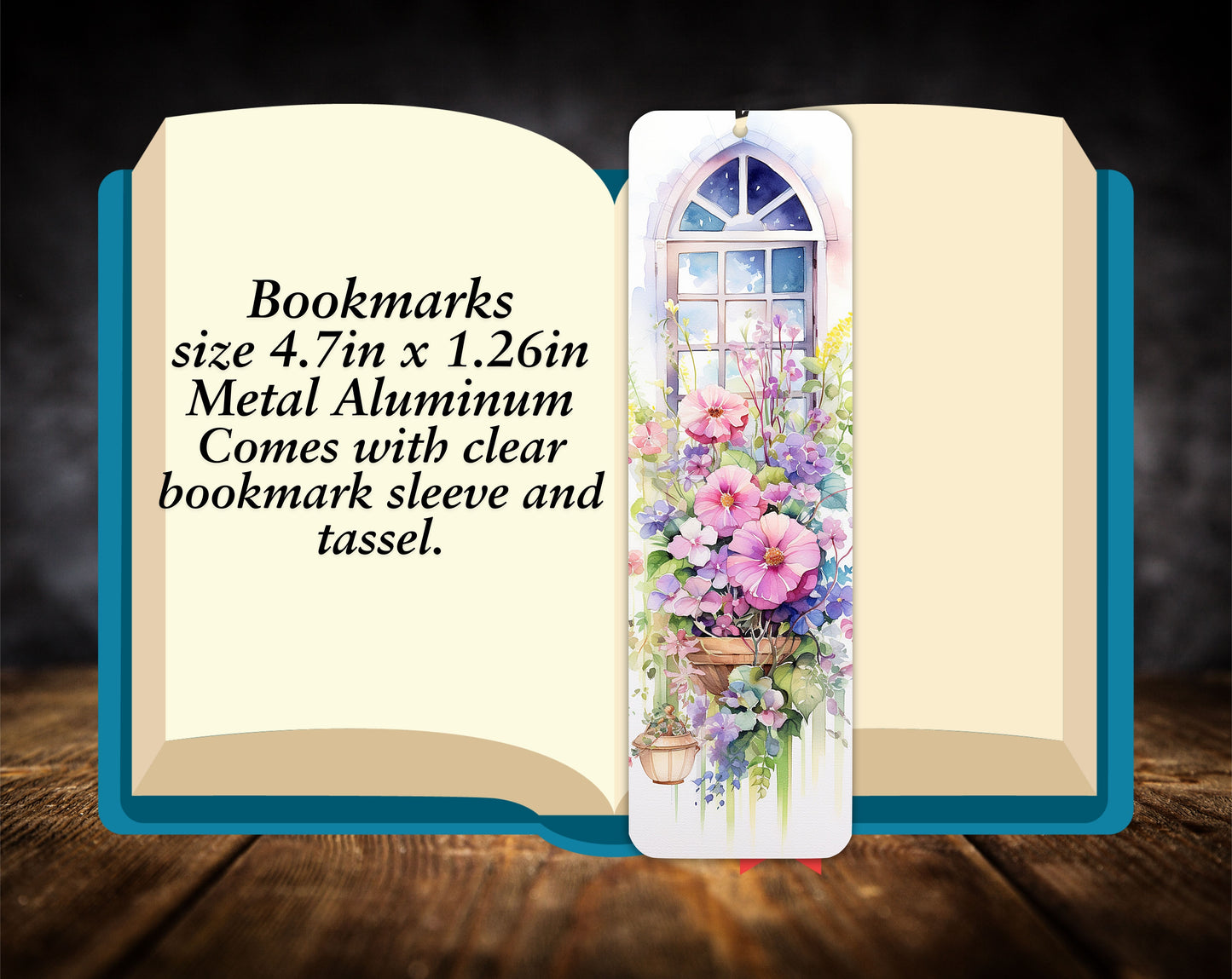Bookmarks-Window Flowers