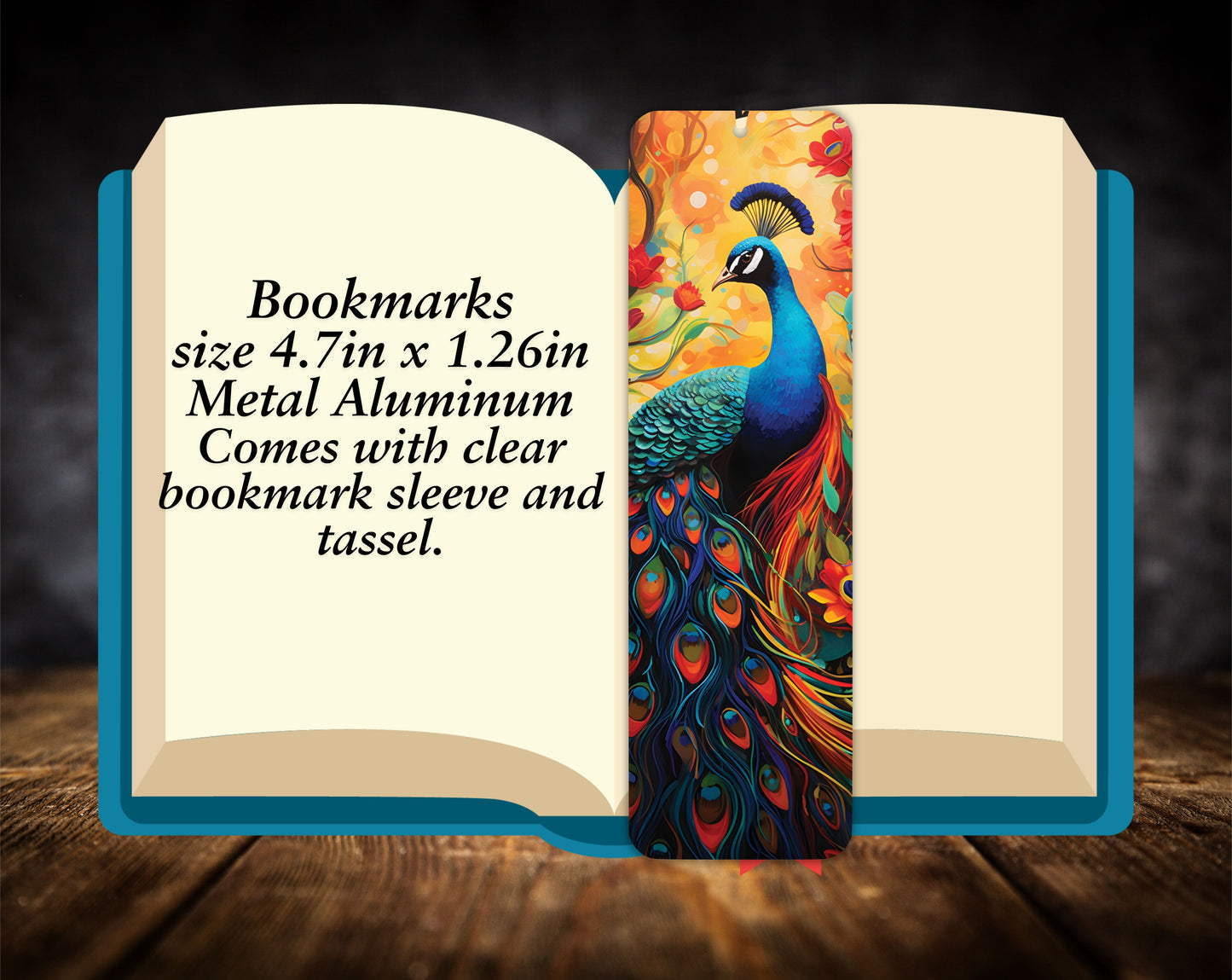 Bookmarks-Peacock Collection