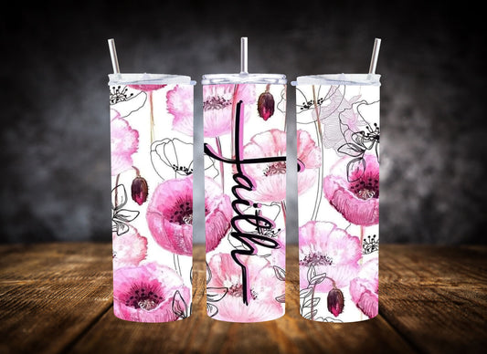 20oz Tumbler- Faith
