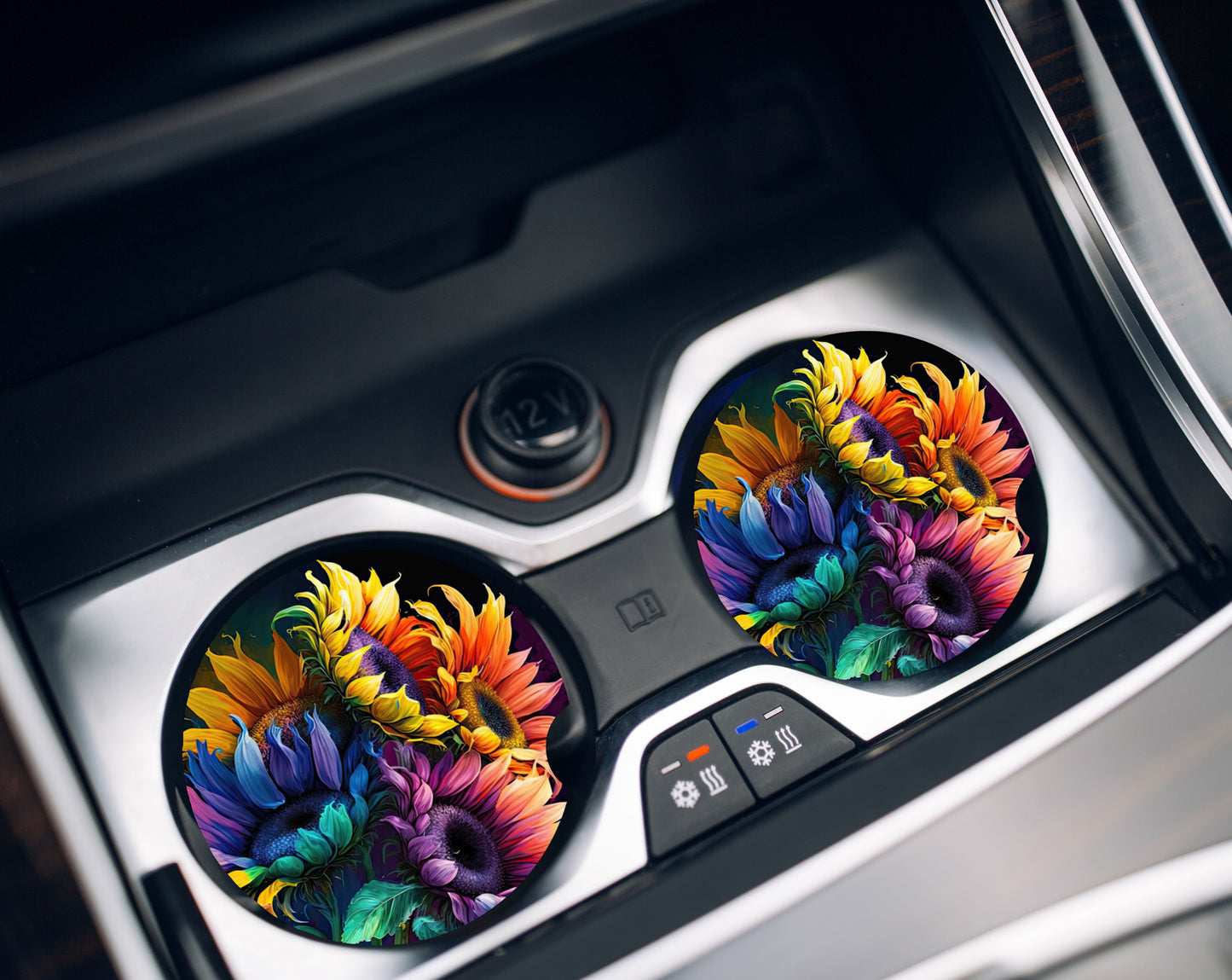Car Coasters- Sunflowers