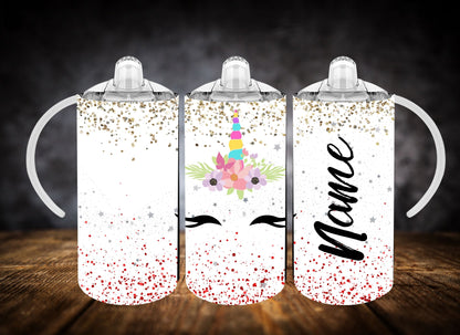 Sippy Cup-Unicorn Cuteness W/Name