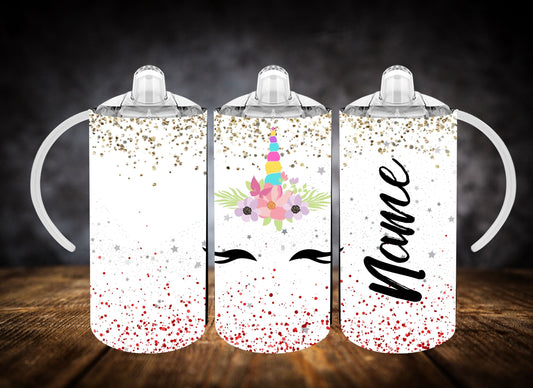 Sippy Cup-Unicorn Cuteness W/Name