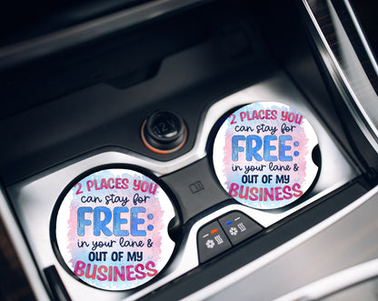 Posavasos para autos Monería en los autos