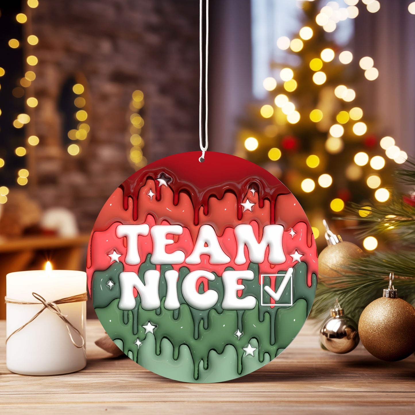 Christmas Ornament Team Nice