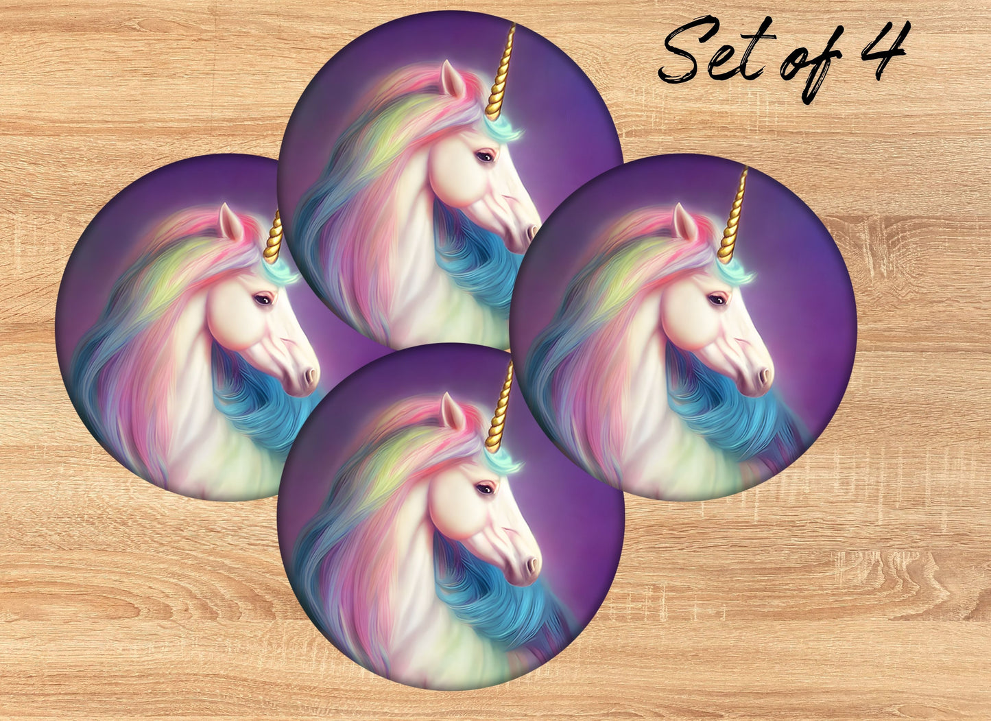 Drink Coaster- Fantasy Unicorns