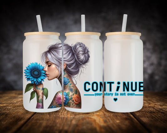 Glass Can- Girl-Blue-Continue Your Story