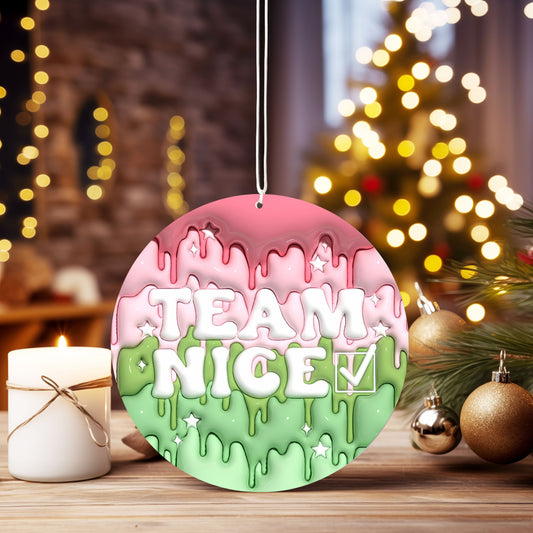 Christmas Ornament Team Nice