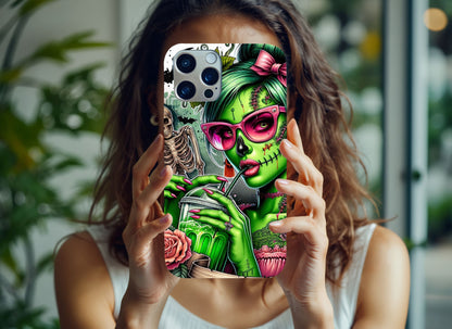 iPhone Case Zombie Girl with Sunglasses