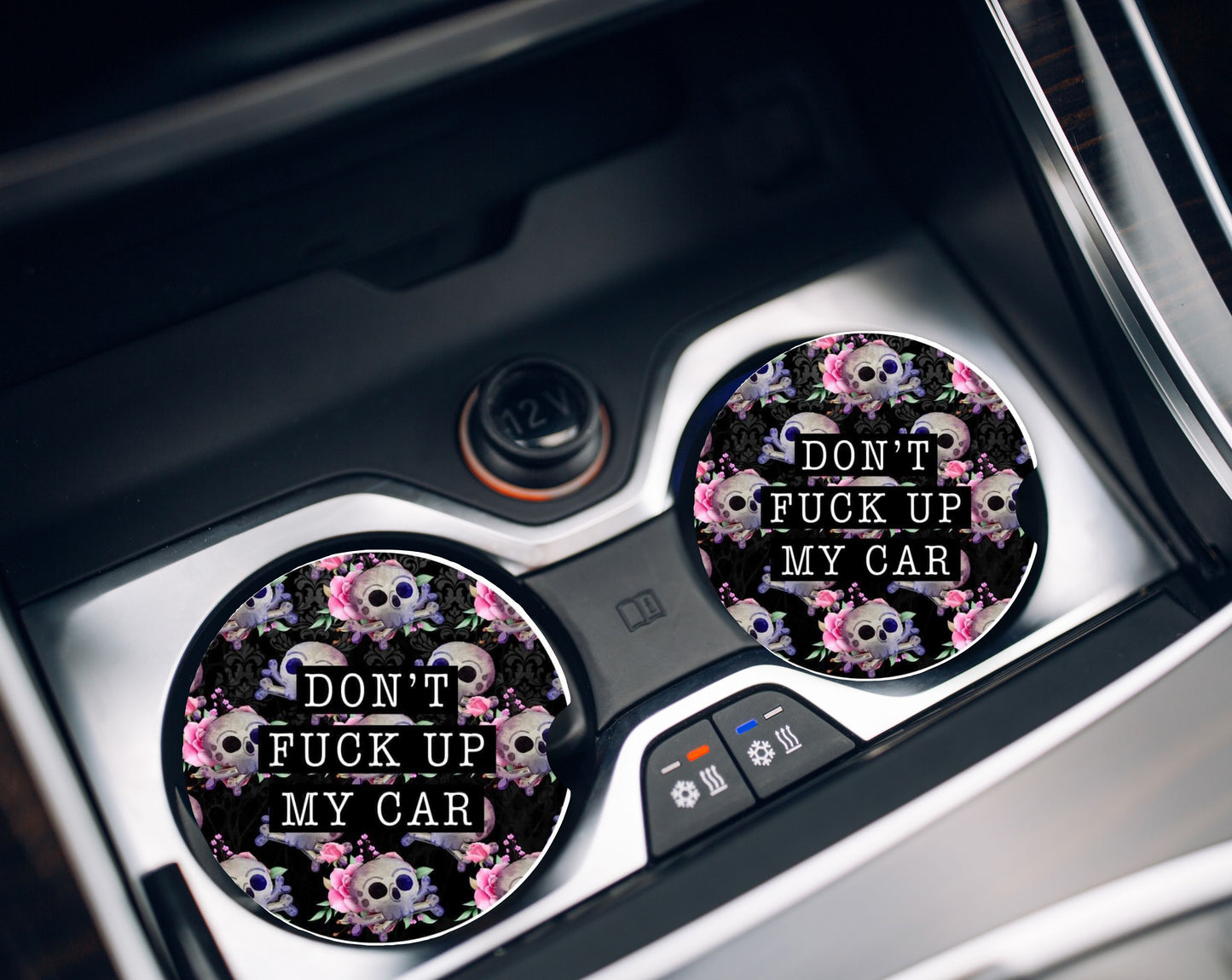 Posavasos para autos Monería en los autos