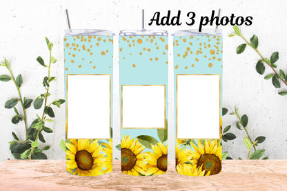 20oz Photo Tumbler Sunflower Skies 3