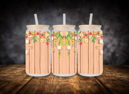 Glass Can-  Easter Wood