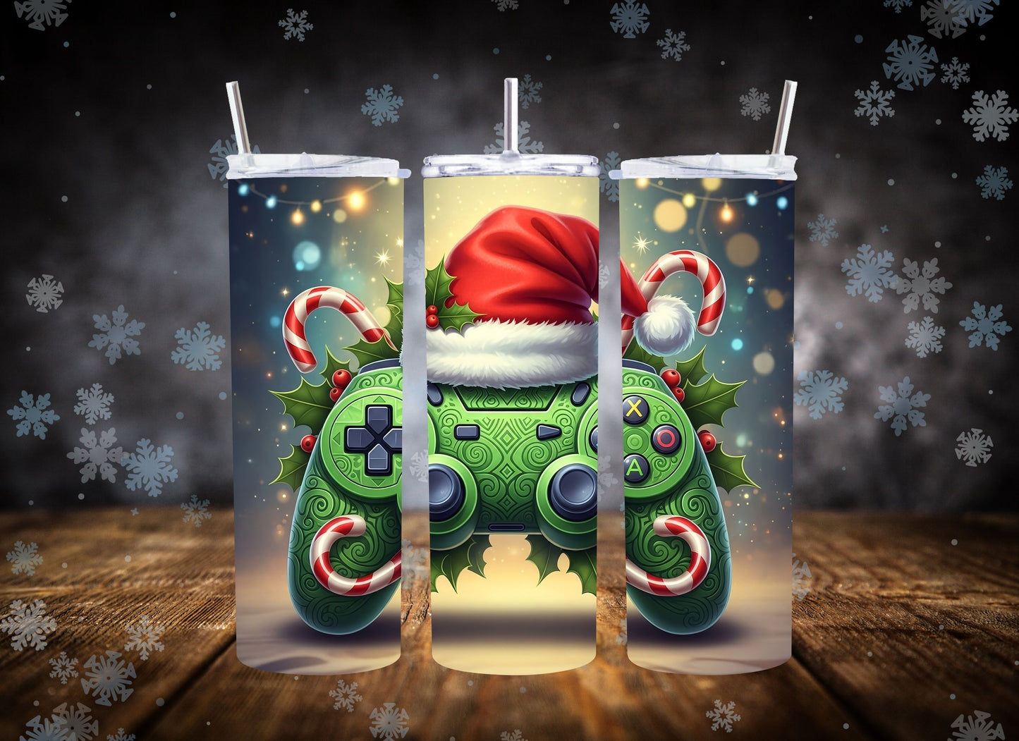 20oz Tumbler Gamer Christmas