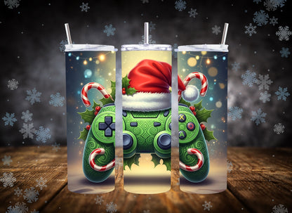 20oz Tumbler Gamer Christmas