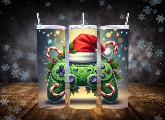 20oz Tumbler Gamer Christmas
