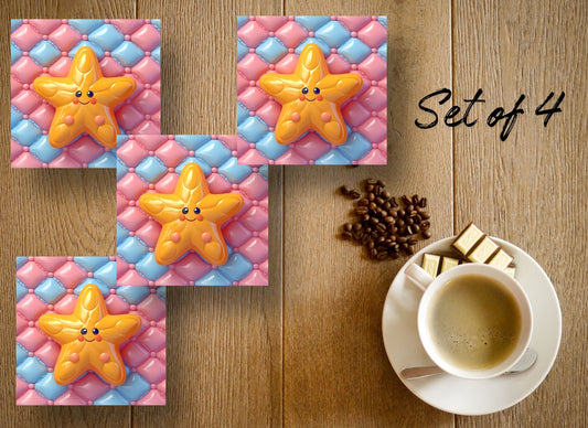 Drink Coasters- Puff Stars