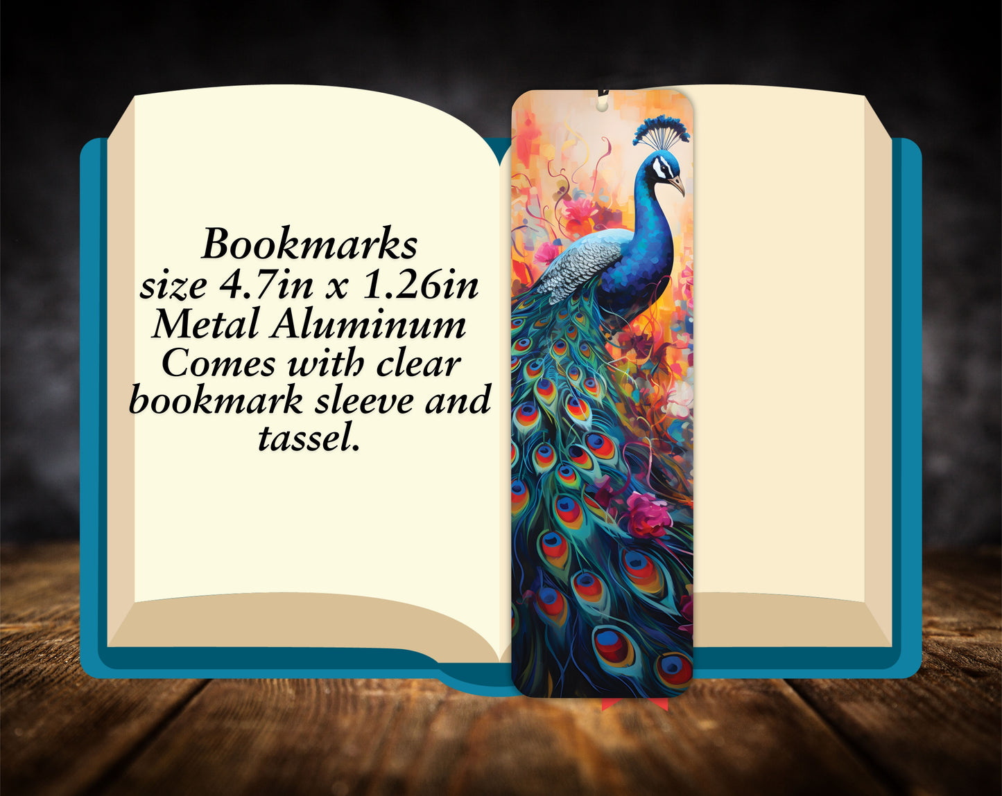 Bookmarks-Peacock Collection