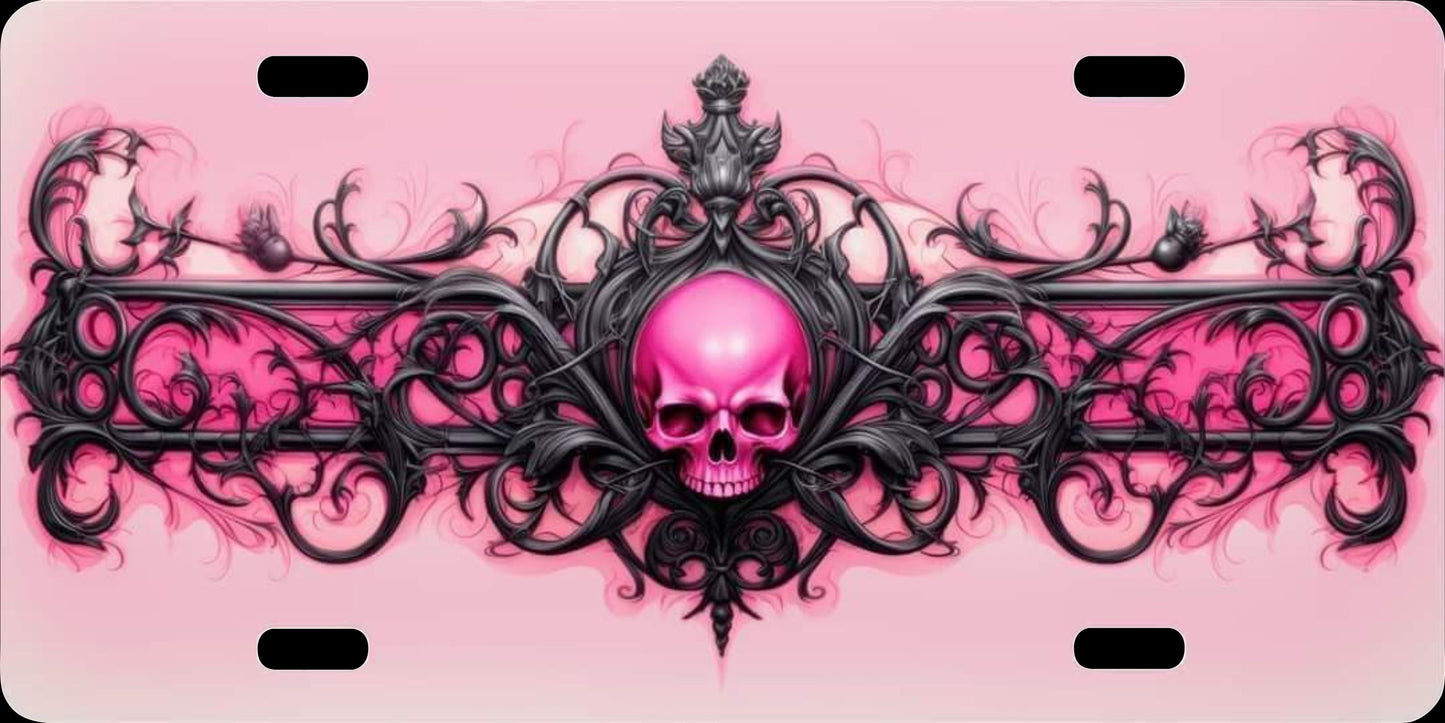 License Plate   Skull Tramp Stamp