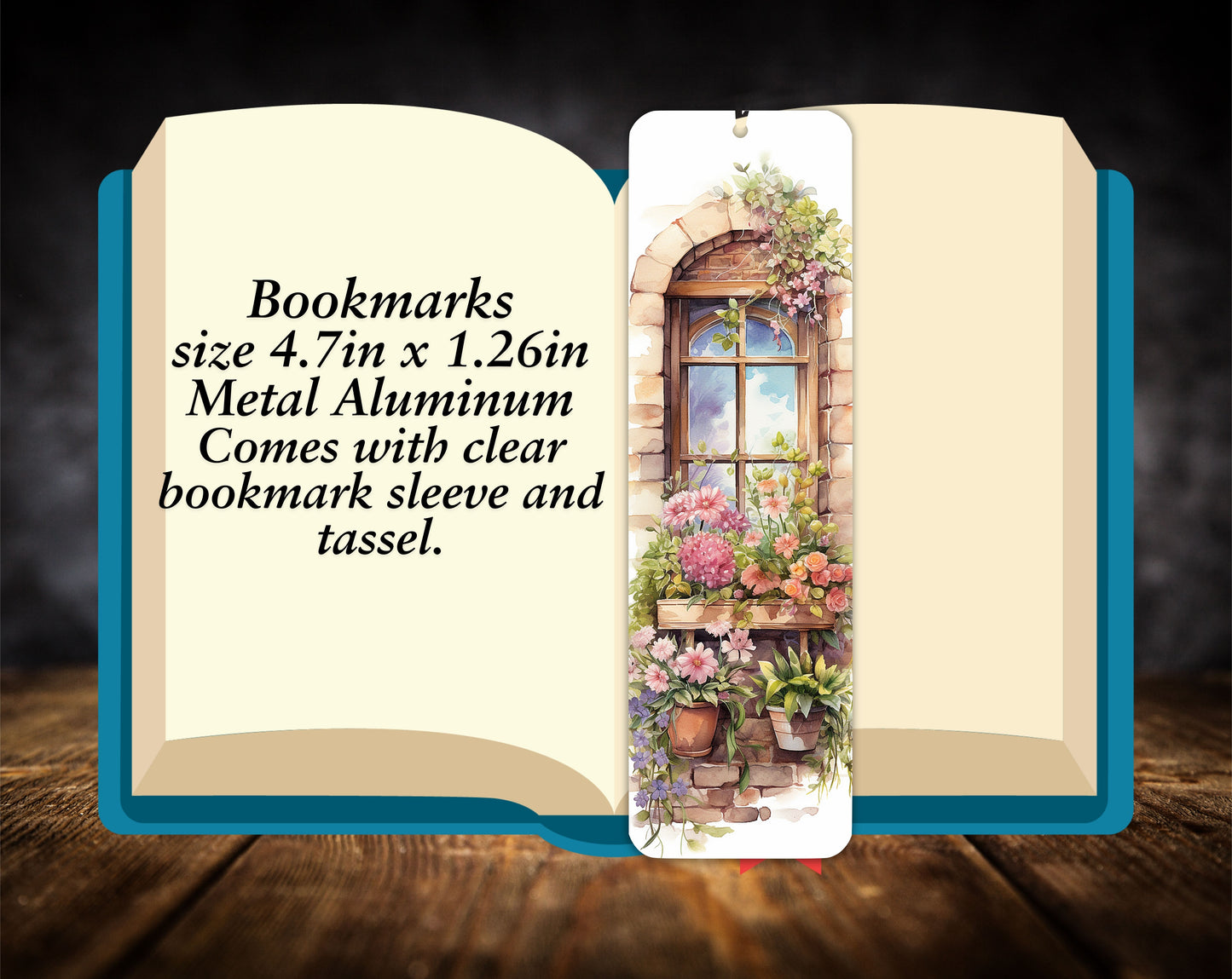 Bookmarks-Window Flowers