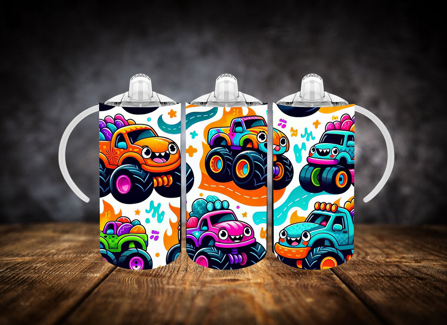 Sippy Cup- Monster Trucks