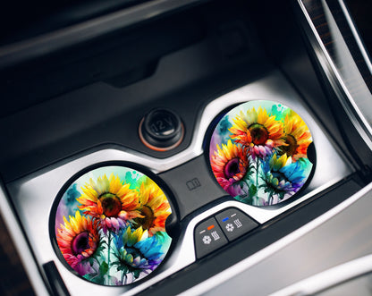 Car Coasters- Sunflowers