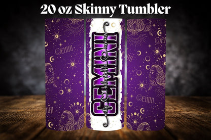 20oz Tumbler- Zodiac-Purple